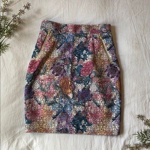 Floral Pencil Skirt